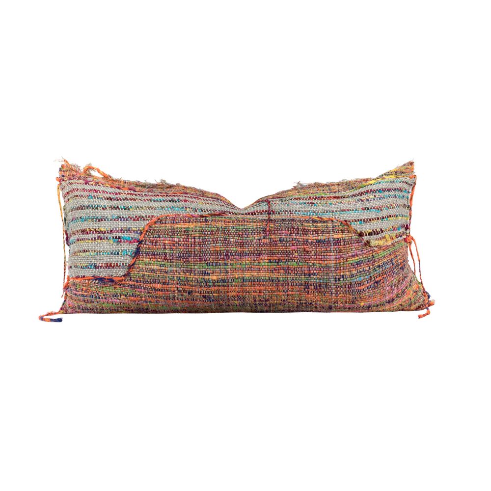 Multicoloured Handwoven Cushion Cover Covertogo - Brazil