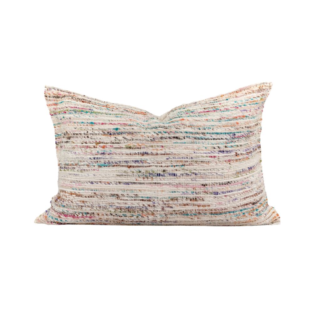 Housse De Coussin Multicolore À Tissage Manuel Covertonka - Coconu