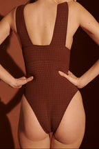 Maillot Une Pièce Cove - Chesnut