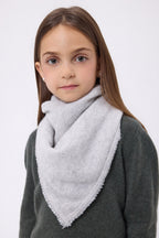 Echarpe Bandana Triange Uni Cozy - Gris Clair - Enfant