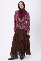 Echarpe Bandana Triange Uni Cozy - Lie-De-Vin - Femme