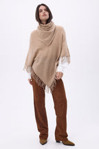 Echarpe Bandana Triange Uni Cozy - Khaki Chine - Femme