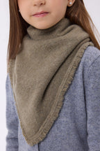 Echarpe Bandana Triange Uni Cozy - Khaki Chine - Femme