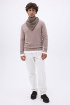 Echarpe Bandana Triange Uni Cozy - Khaki Chine - Homme