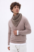 Echarpe Bandana Triange Uni Cozy - Khaki Chine - Homme