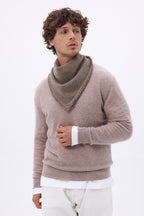 Echarpe Bandana Triange Uni Cozy - Khaki Chine - Homme