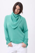 Echarpe Bandana Triange Uni Cozy - Vert Pastel - Femme