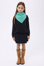 Bufanda bandana triangular lisa Cozy - Verde pastel - Niño