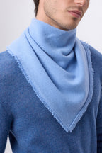 Echarpe Bandana Triange Uni Cozy - Bleu Clair - Homme