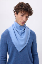 Echarpe Bandana Triange Uni Cozy - Bleu Clair - Homme