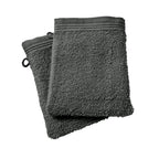 Set of 2 "Spa" Washcloths - 100% Cotton - Slate