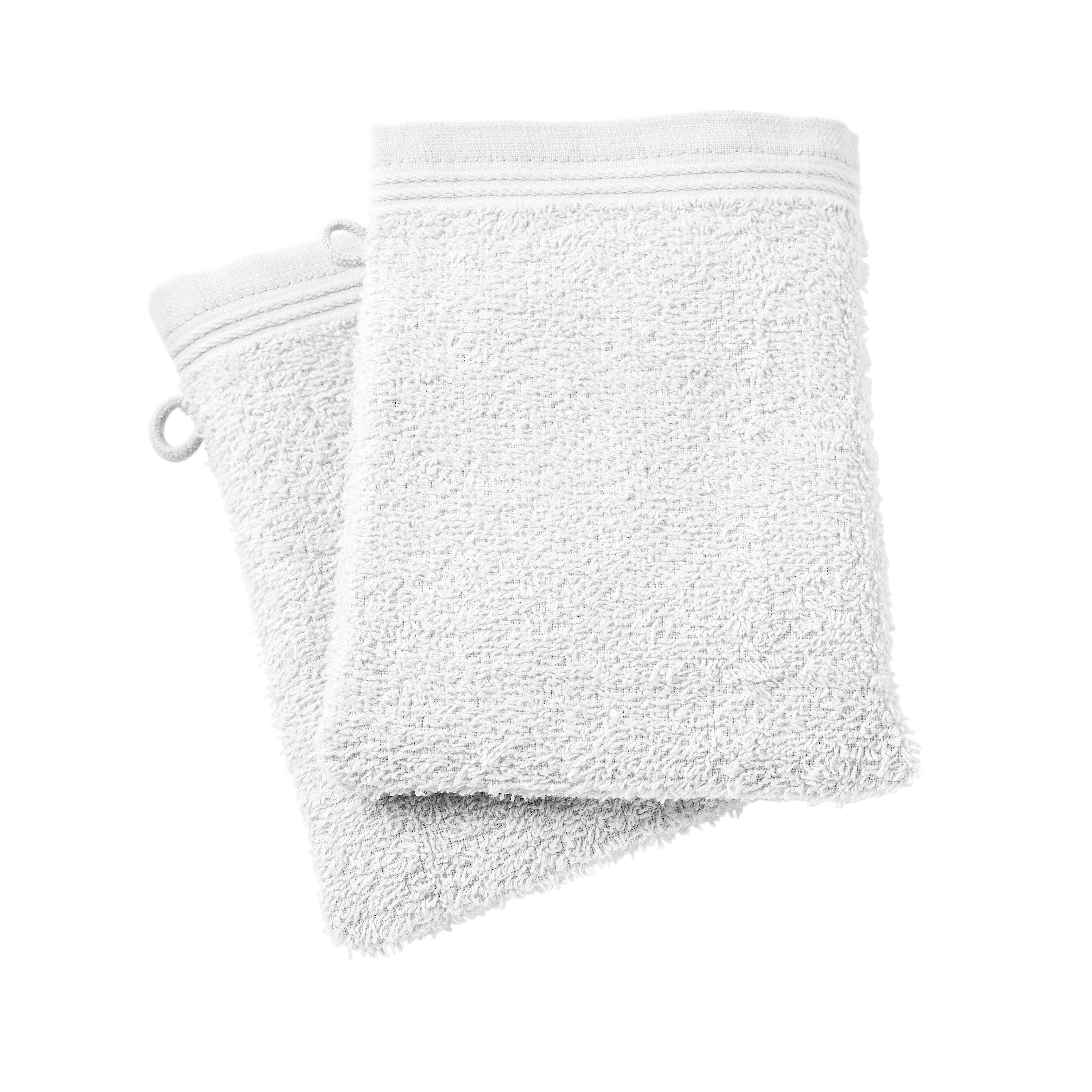 Juego de 2 toallitas "Spa" - 100% Algodón - Nieve