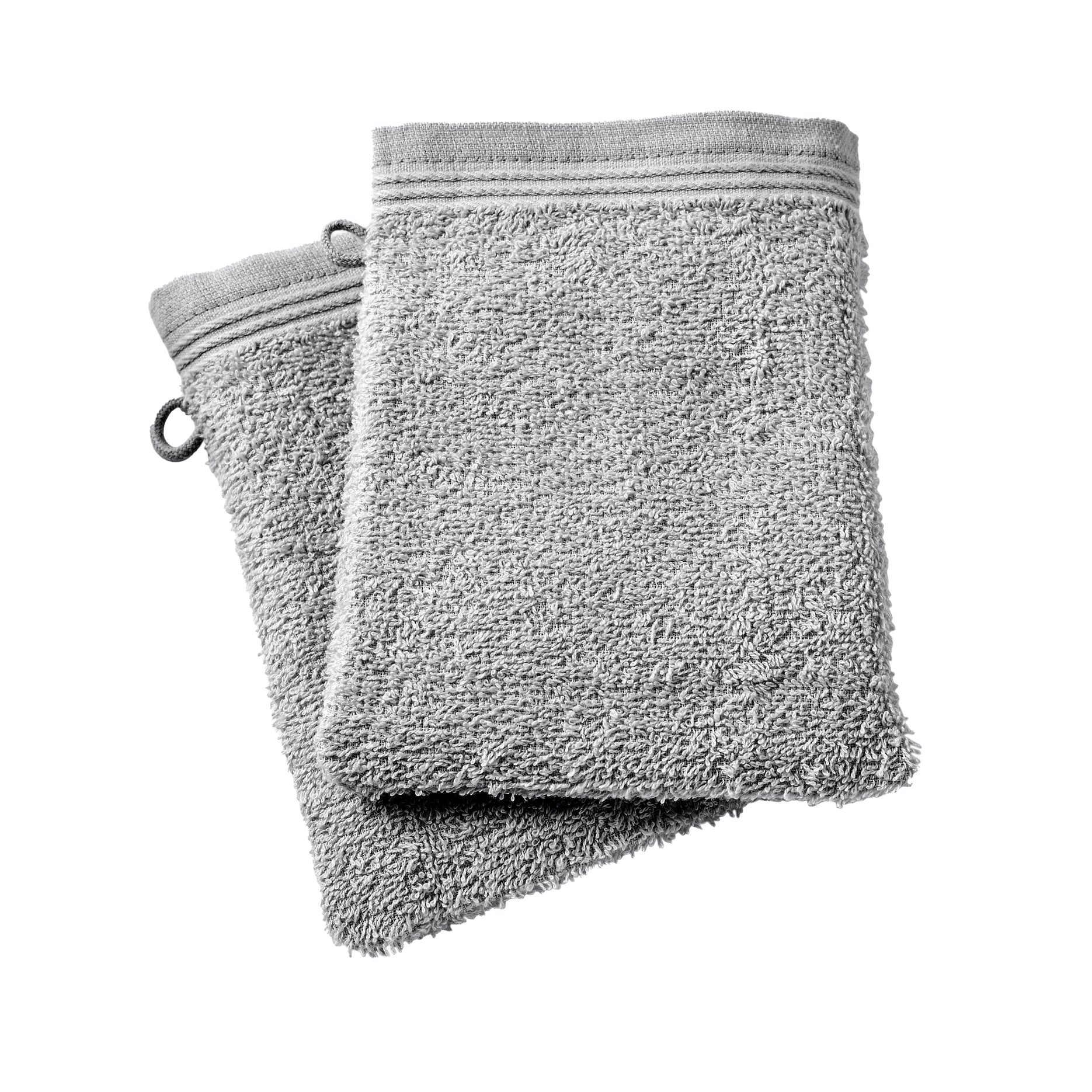Juego de 2 toallitas "Spa" - 100% Algodón - Perla