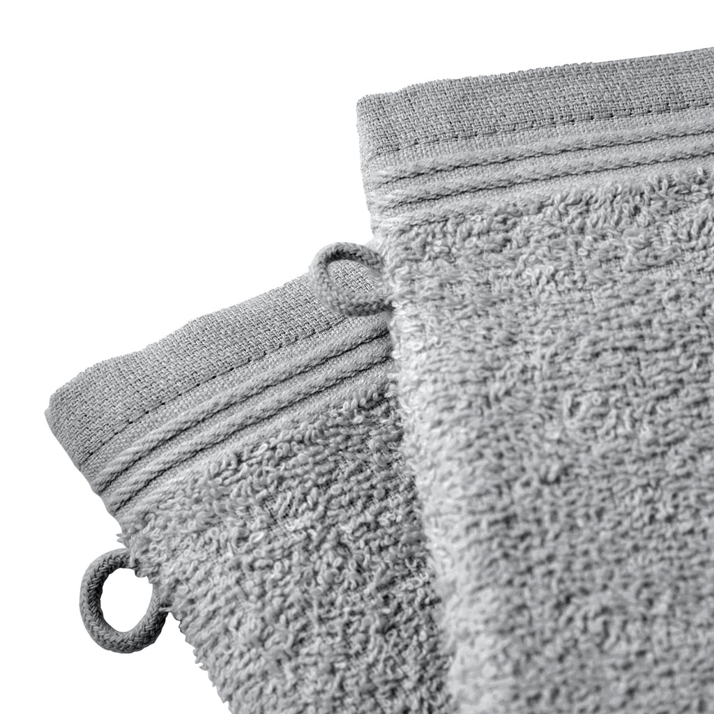 Juego de 2 toallitas "Spa" - 100% Algodón - Perla
