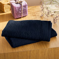 "Spa" Guest Towels - 100% Cotton - Midnight Blue