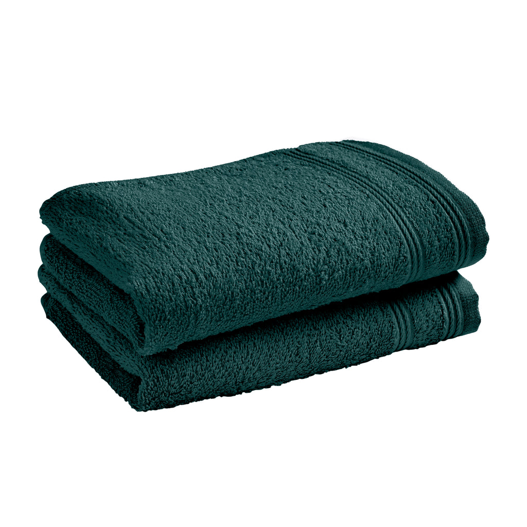 "Spa" Guest Towels - 100% Cotton - Emerald