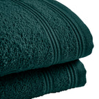 "Spa" Guest Towels - 100% Cotton - Emerald