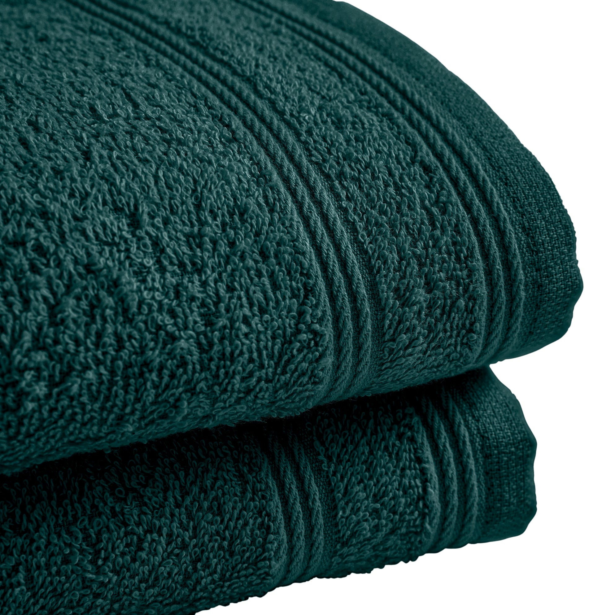 "Spa" Guest Towels - 100% Cotton - Emerald