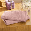 Serviettes Invité "Spa" - 100% Coton - Vieux Rose