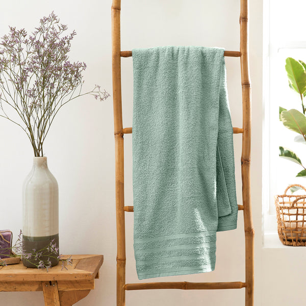 "Spa" Bath Sheet - 100% Cotton - Mint
