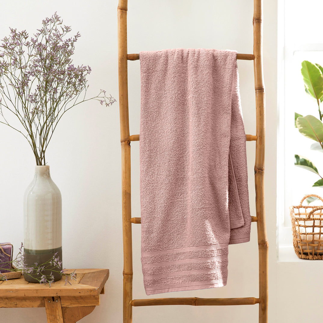 "Spa" Bath Towel - 100% Cotton - Dusty Rose