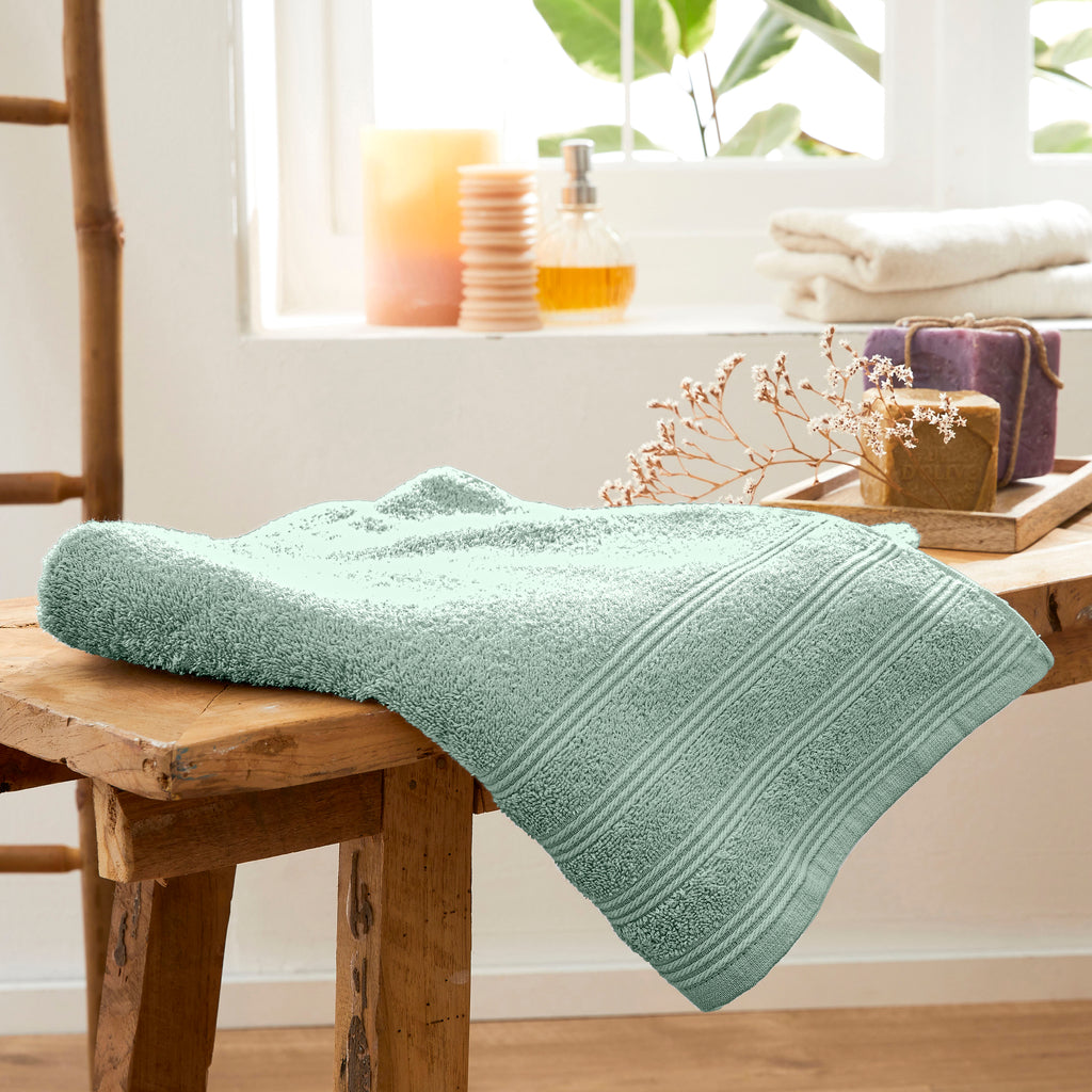 "Spa" Shower Towel - 100% Cotton - Mint