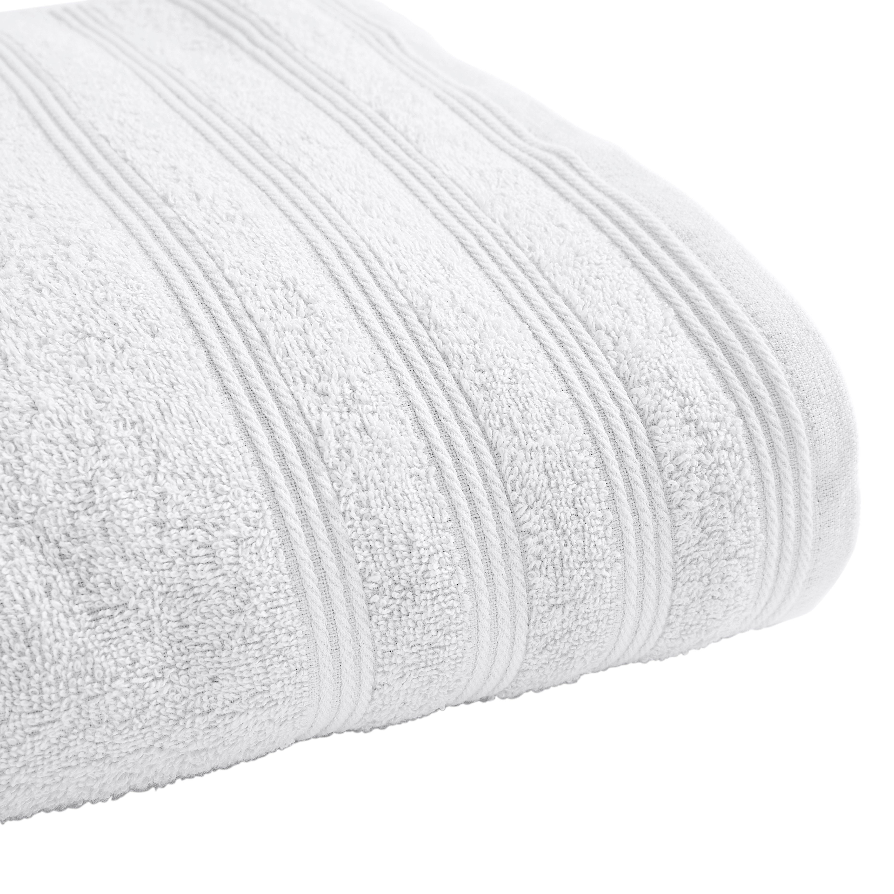 "Spa" Shower Towel - 100% Cotton - Snow