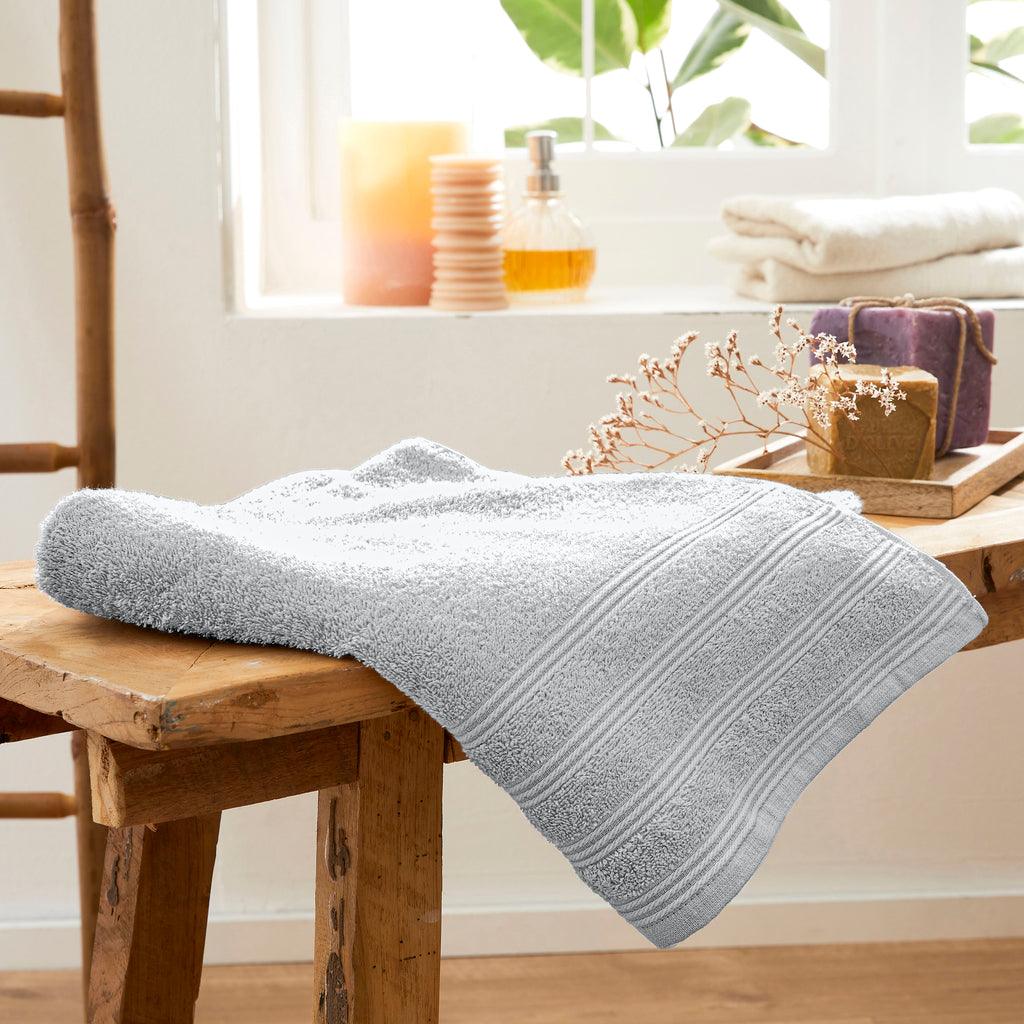 “Spa” Shower Towel – 100% Cotton – Pearl