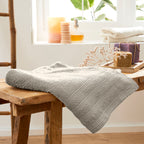 "Spa" Shower Towel - 100% Cotton - Sand