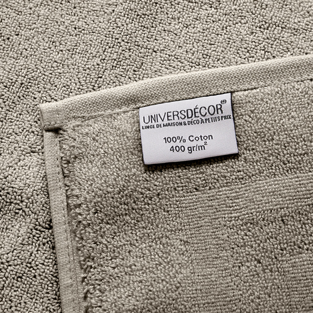 "Spa" Shower Towel - 100% Cotton - Sand