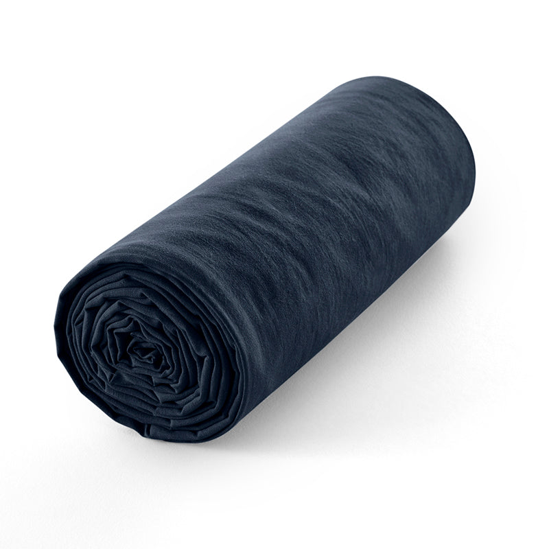 Fitted Sheet - 100% Cotton - Midnight Blue