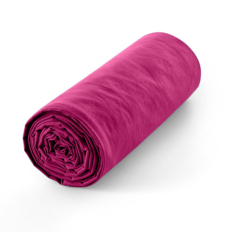 Fitted Sheet - 100% Cotton - Magenta