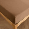 Sábana bajera ajustable - 100% algodón - Taupe