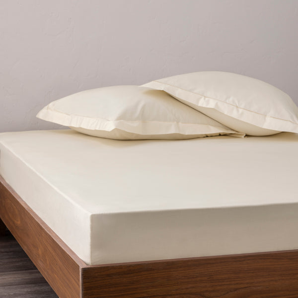 Drap Housse - 100% Percale Coton - Ivoire