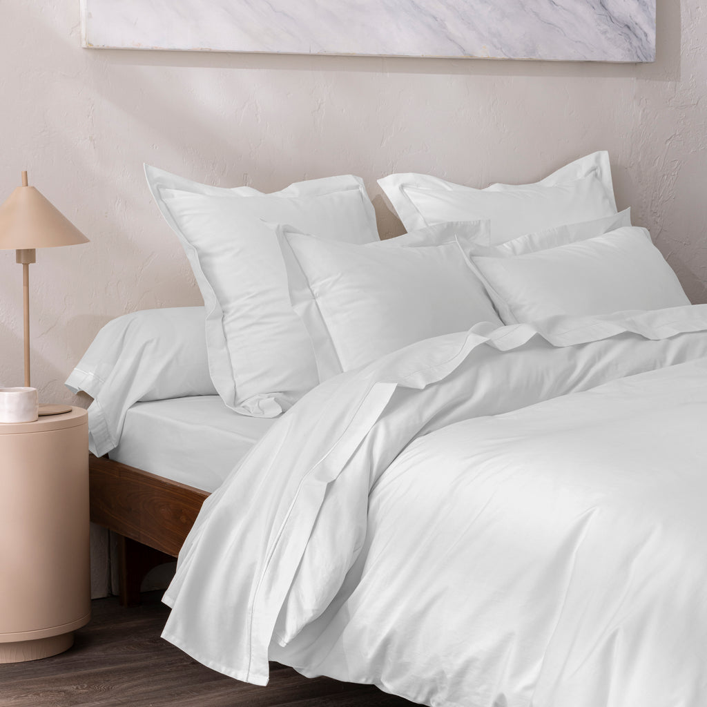 Fitted Sheet - 100% Percale Cotton - Snow