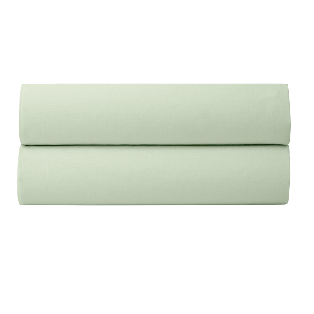 Drap Housse - 100% Percale Coton - Vert D'Eau