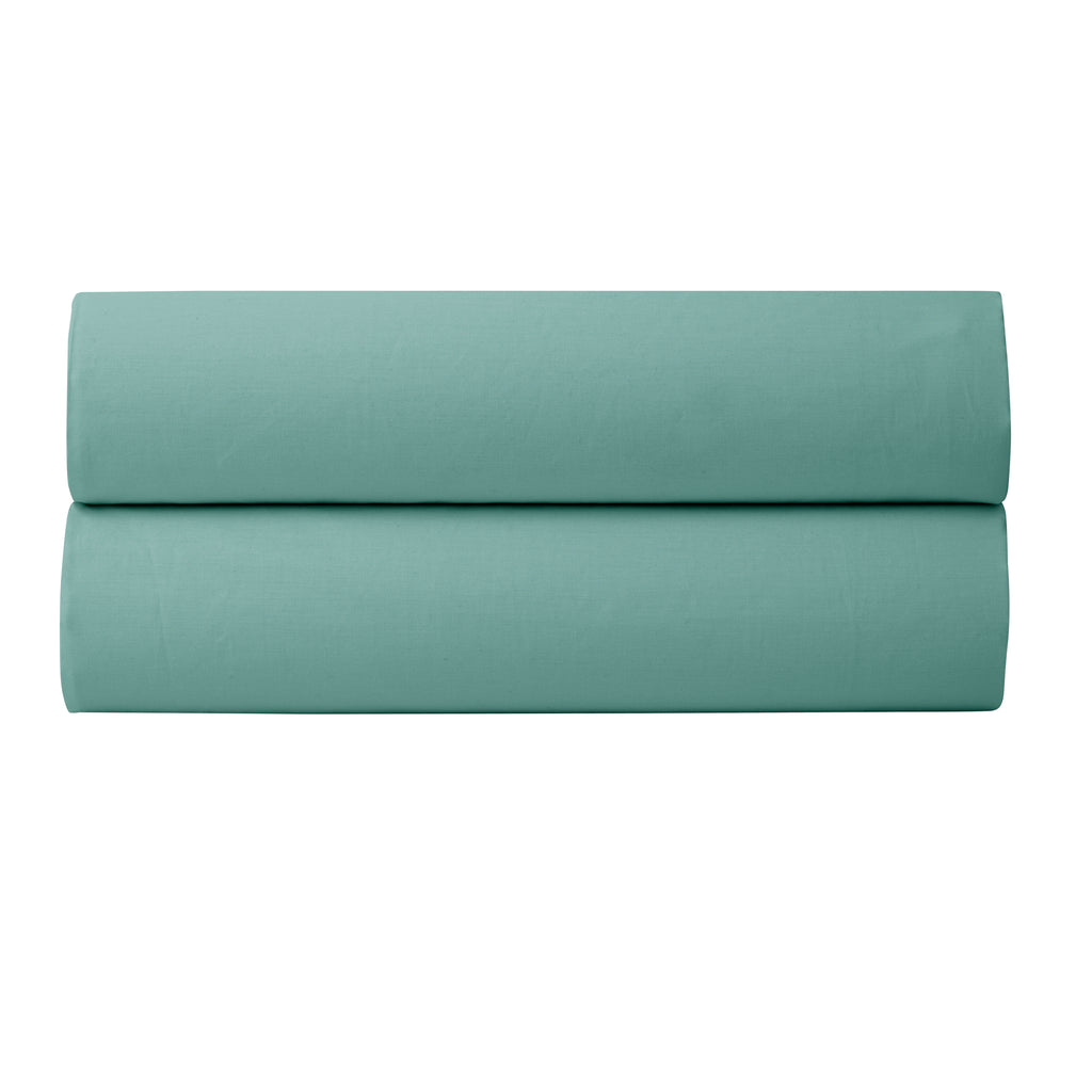 Sábana Bajera - 100% Algodón Percal - Celadon