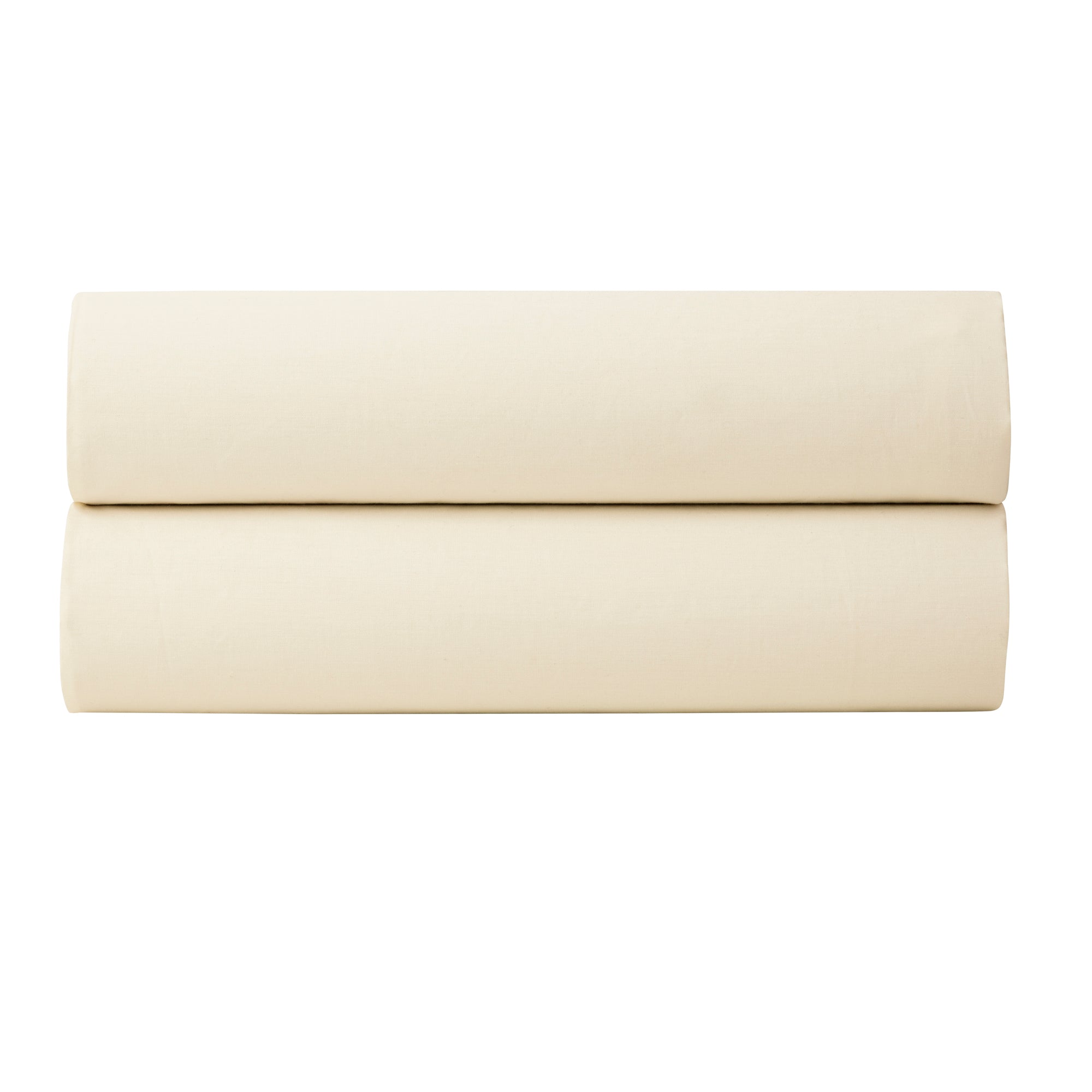 Fitted Sheet - 100% Percale Cotton - Ivory