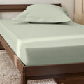 Drap Housse - 100% Percale Coton - Vert D'Eau
