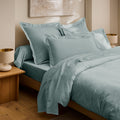 “Prestige” Fitted Sheet - Cotton Satin - Celadon
