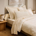 “Prestige” Fitted Sheet - Cotton Satin - Cream