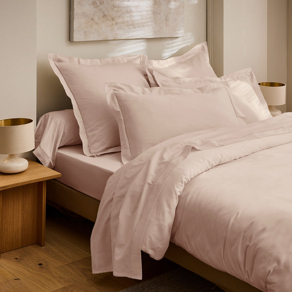 Drap Housse "Prestige" - Satin De Coton - Rose Blush