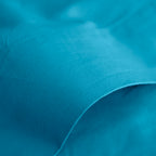 Drap Plat - 100% Coton - Cyan