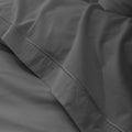 Drap Plat - 100% Percale Coton - Ardoise