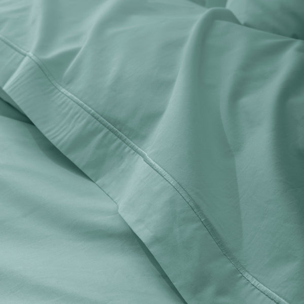 Drap Plat - 100% Percale Coton - Celadon