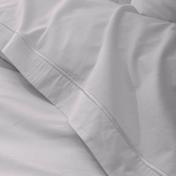 Drap Plat - 100% Percale Coton - Perle