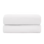 “Prestige” Flat Sheet - Cotton Satin - White