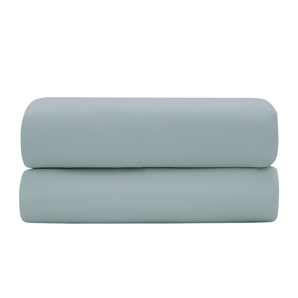 “Prestige” Flat Sheet - Cotton Satin - Celadon