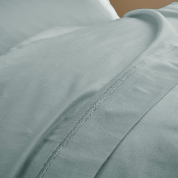 Drap Plat "Prestige" - Satin De Coton - Celadon