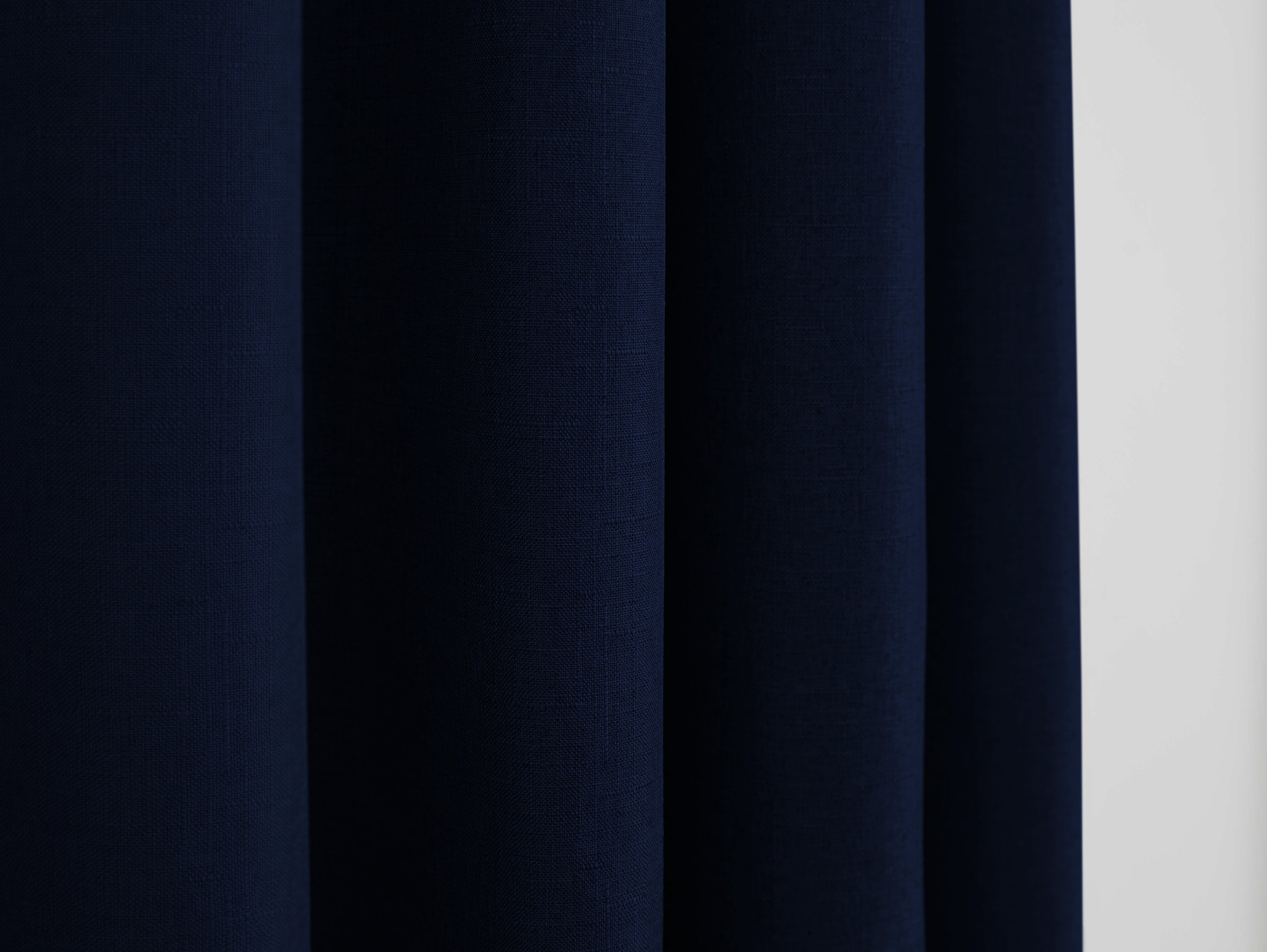 Cortinas - Efecto Lino - Azul Medianoche